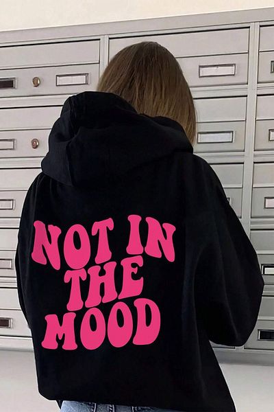 uyguntarz Oversize I'M Not in My Air Printed Суичър