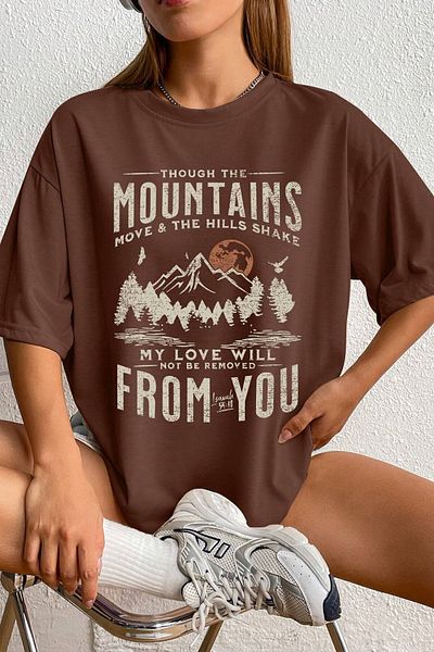 uyguntarz Μπλουζάκι Unisex Mountains Printed Design
