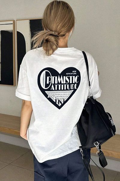 uyguntarz Μπλουζάκι Unisex Optimistic Printed Design