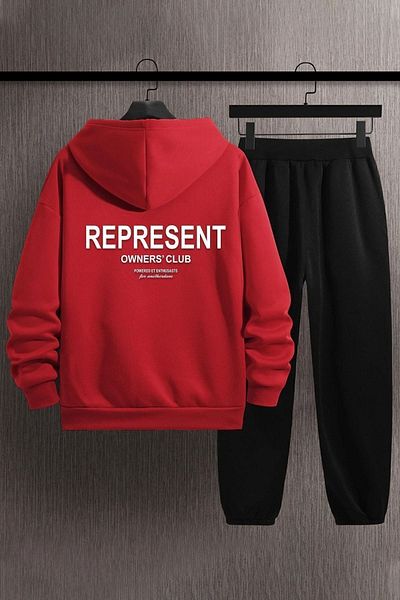 uyguntarz Σετ φόρμας Unisex Represent Printed
