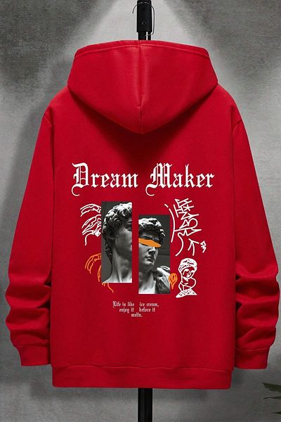 uyguntarz Unisex Dream Maker Printed Oversize Sweatshirt