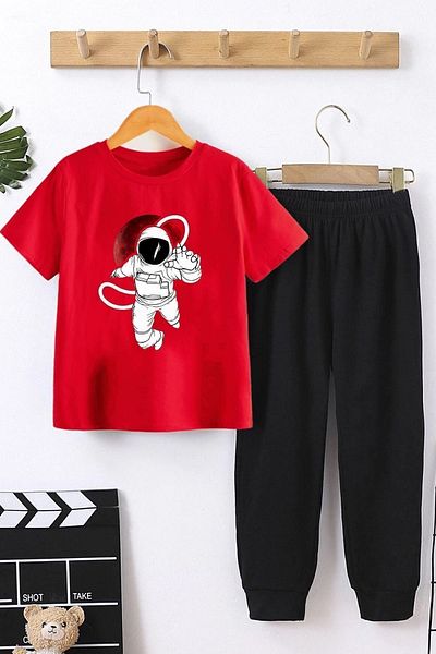 uyguntarz Kids Nasa Bottom - Top Tracksuit Set