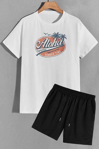 trendypassion Σετ αθλητικής φόρμας T-shirt Aloha Shorts