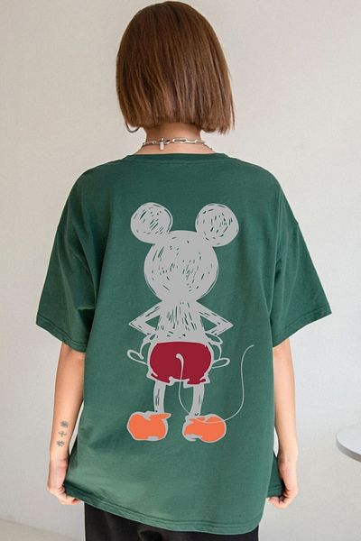 uyguntarz Unisex Mause Printed T-shirt