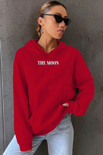 uyguntarz Унисекс суичър с щампа The Moon