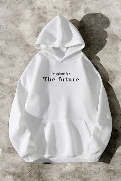 uyguntarz Μελλοντική μπλούζα oversize με στάμπα
