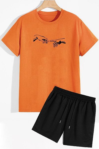 trendypassion Michelangelo Shorts T-Shirt-Trainingsanzug-Set