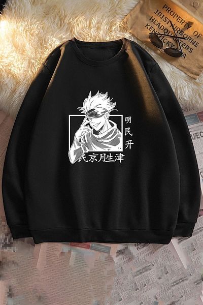 uyguntarz Unisex mikina Jujutsu Kaisen Crew Neck