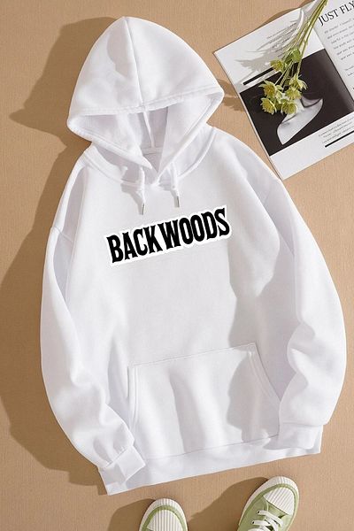 uyguntarz Unisex φούτερ με στάμπα Backwoods