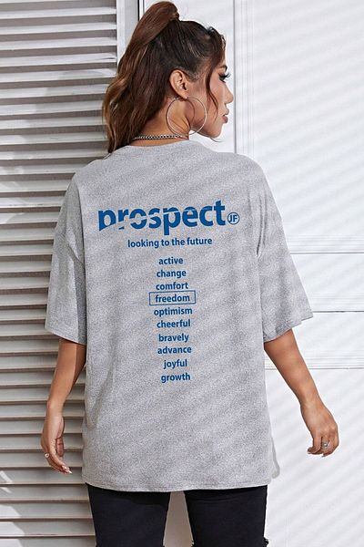 uyguntarz Unisex-T-Shirt „Prospect“ mit bedrucktem Design
