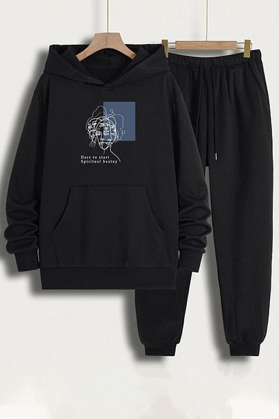 uyguntarz Σετ φόρμας Unisex Minimal Line Drawing