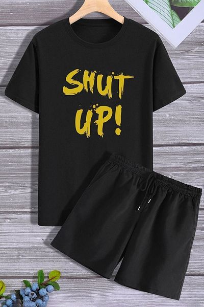 trendypassion Σετ αθλητικής φόρμας Shut Up Shorts