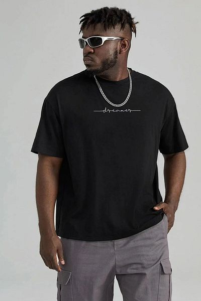 uyguntarz Pánské oversize tričko Dreamer Printed