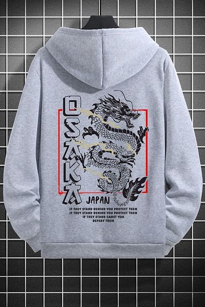 uyguntarz Φούτερ με κουκούλα Unisex Osaka με στάμπα
