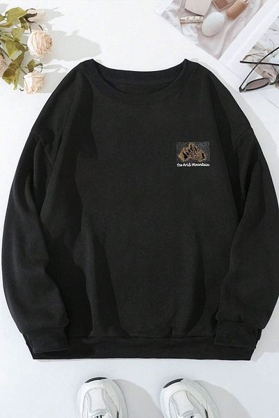 uyguntarz Φούτερ με θέμα Unisex Space Crewnneck