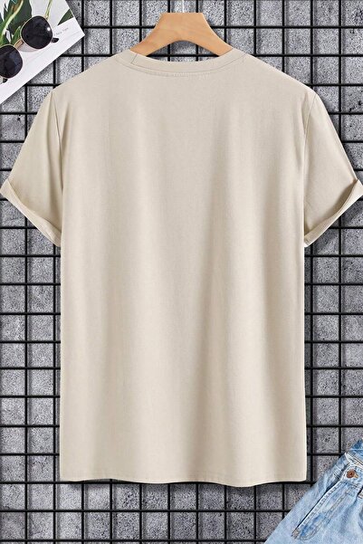 uyguntarz Übergroßes T-Shirt mit Bullensilhouette-Aufdruck für Herren