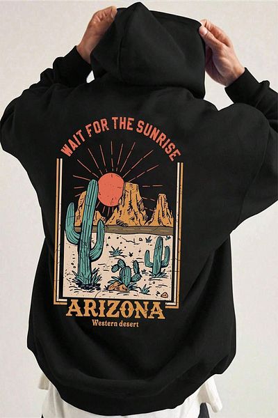 uyguntarz Унисекс суитшърт с принт Arizona