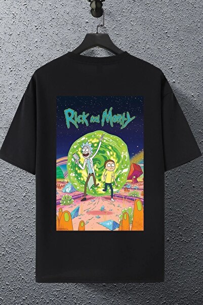 uyguntarz Unisex Rick And Morty Baskılı T-shirt