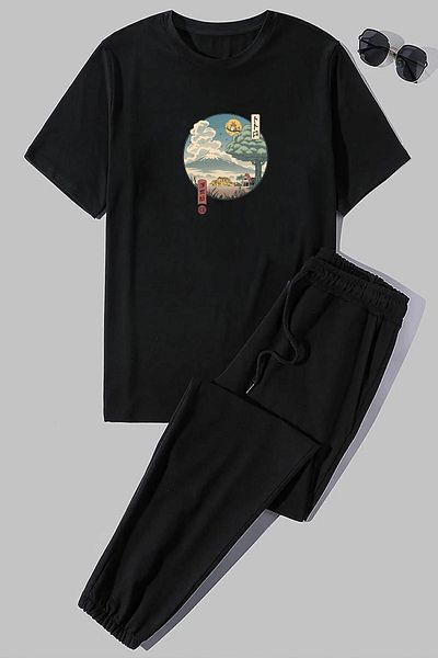 uyguntarz Σετ γυμναστικής 2 τεμαχίων Unisex Neighbor's Ukiyo E