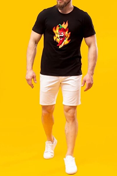 uyguntarz Μπλουζάκι Unisex Super Pepper με στάμπα Oversize