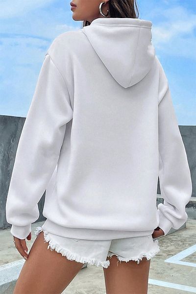 uyguntarz Unisex Oversize γιορτινή στάμπα φούτερ