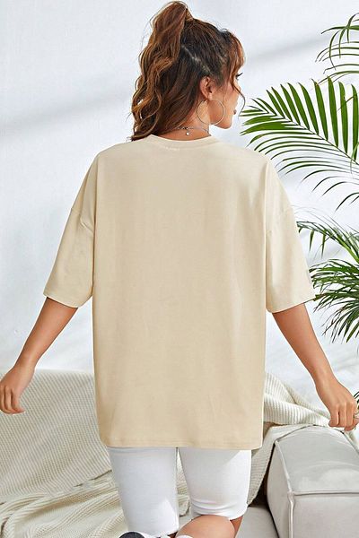 uyguntarz Bedrucktes Unisex-Übergrößen-T-Shirt „Milano“