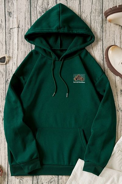 uyguntarz Φούτερ με στάμπα Unisex Oversize Arid Mountain