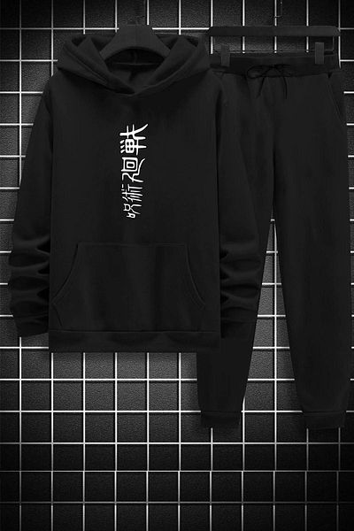 uyguntarz Σετ φόρμας στάμπας Unisex Jujutsu Kaisen