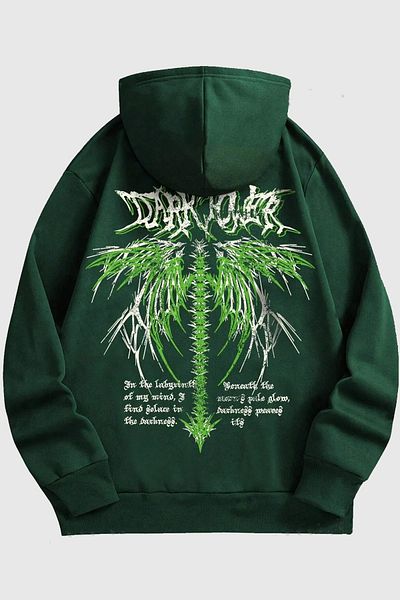 uyguntarz Φούτερ με μαύρη στάμπα oversize