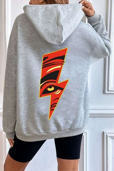 uyguntarz Φούτερ με στάμπα Unisex Lightning