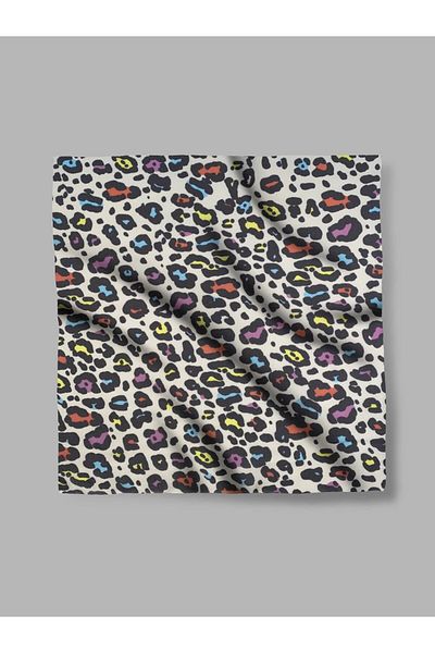 LU&MA Patterned Chiffon Scarf