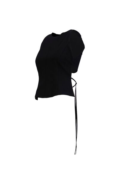 B&W JAYLA SIRT DEKOLTELİ TASARIM BLUZ