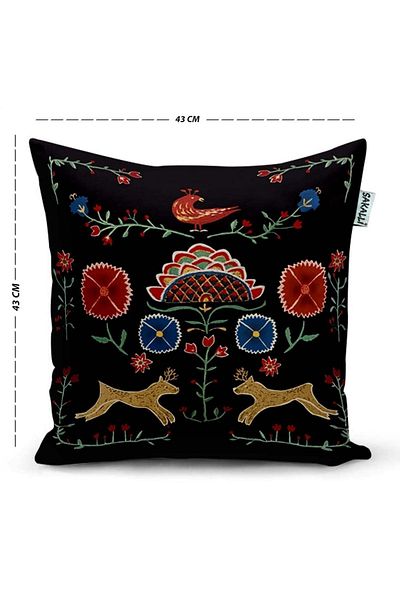Sakallı Husă de pernă decorativă imprimată 3D