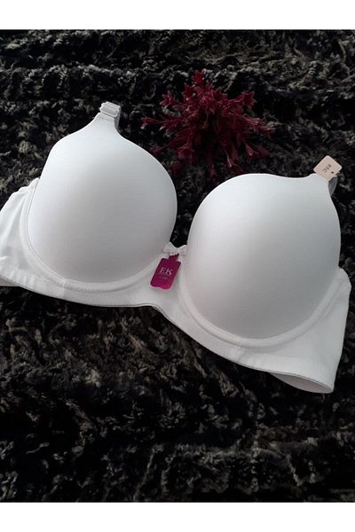 F.K White Non-Supported Bra - 712 C Cup, 90C Model