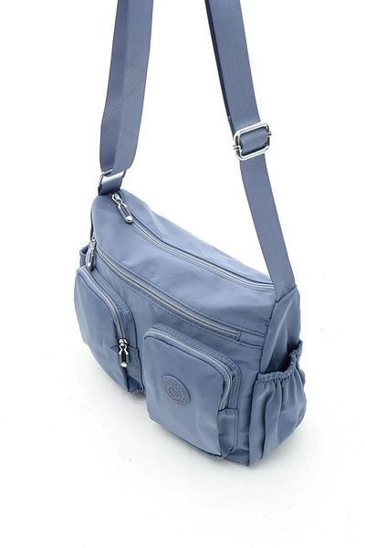 Lifonbag Geantă de umăr Crinkle pentru femei, impermeabilă, cu 7 compartimente - Detaliat curea încrucișată