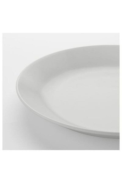 IKEA Oftast Table Dessert Serving Plate White 19 Cm 1 Piece