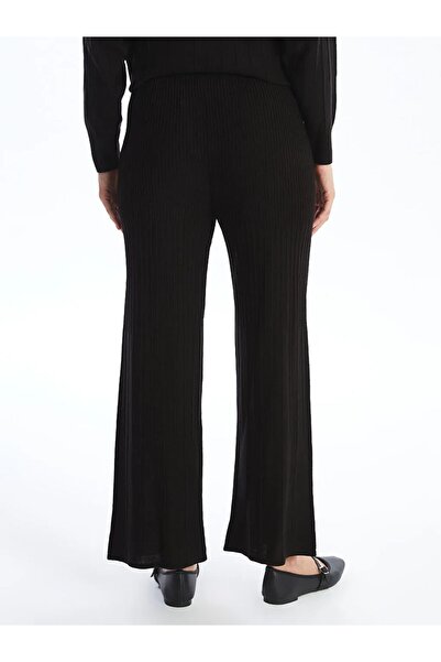 LC Waikiki LCW Modest Yeni Siyah Beli Lastikli Kadın Triko Pantolon