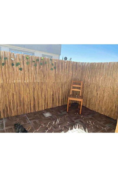 Bambu Misina Ipli Kamış Hasır Çit - Yükseklik 2 Mt En 5 Mt Gölgelik Bahçe Dekarosyon