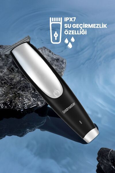 GOLDMASTER Nobby Islak Kuru 0.2 Mm Minimum Kesme Uzunluğu Yüz Saç Sakal Şekillendirme Ve Tıraş Makinesi