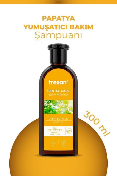 Tresan 300 Ml X 2 Pieces Chamomile Softening Care Shampoo