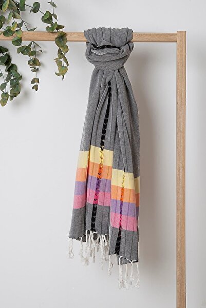 İrya New Meltem 100% Cotton Peshtemal Black 90x170