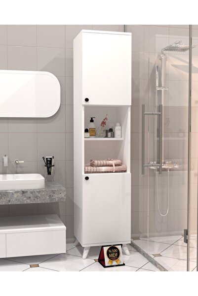 KONAK EV EŞYALARI Bamba Banyo Dolabı,%100 MDF,Çok Amaçlı Dolap