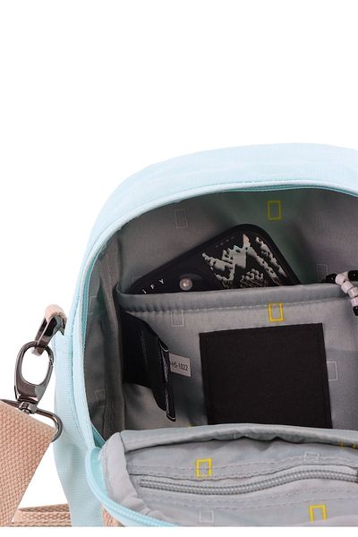NATIONAL GEOGRAPHIC LEGEND Mini Utility Bag Light Blue, Durable WaterResistant Casual Shoulder Bag