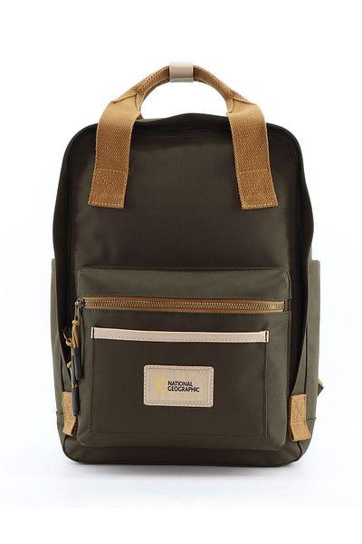 NATIONAL GEOGRAPHIC LEGEND Large Backpack Khaki, Durable WaterResistant Padded Laptop Daypack
