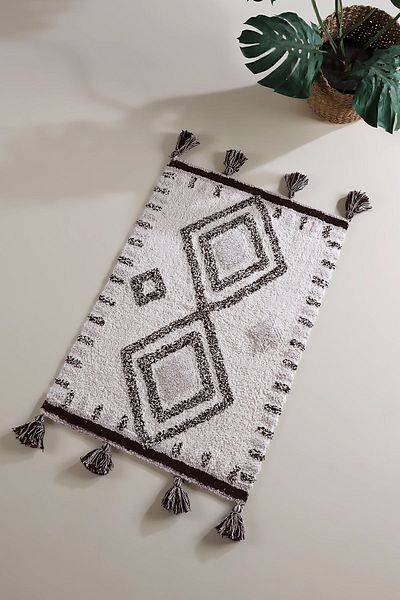 İrya سجادة حمام مارتينا رمادي 60x90