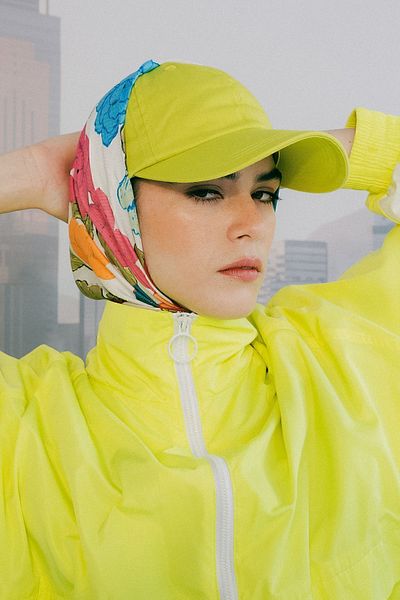 Nordbron Unisex Lemon Green 100% Cotton Basic Cap Hat Seasonal Inner Lined Anti-Sweat Seasonal Hagen