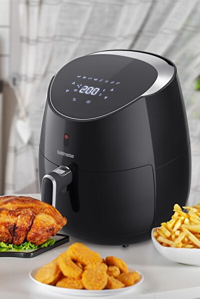 GOLDMASTER Luxfry 2000 Watt Yüksek Güç 6,4 Litre Geniş XXL Dokunmatik Airfryer Yağsız Sıcak Hava Fritözü