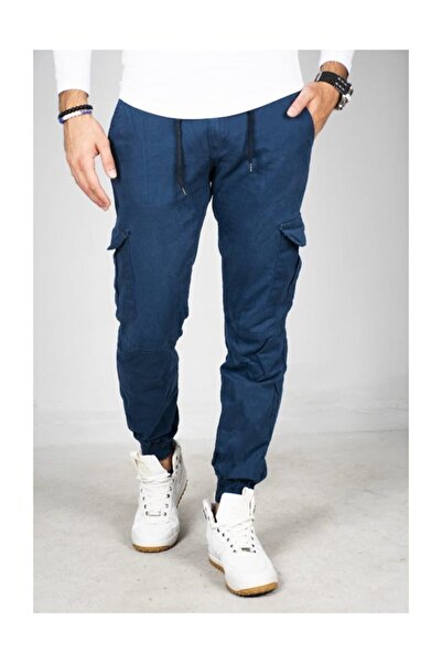 DeepSEA Αρσενικό # χρώμα #   Slim Fit Cargo παντελόνι με ελαστικά πόδια και μ...