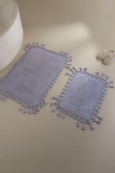 İrya Covoraș de baie Lorna 100% bumbac 2 bucăți violet 40x60 60x90