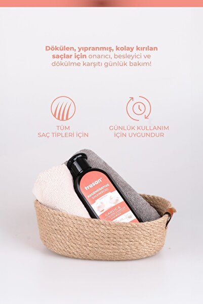 Tresan Sarımsak Onarıcı Bakım Şampuanı 300 ml Tresan K.ağacı Özlü Saç Toniği 125 Ml.